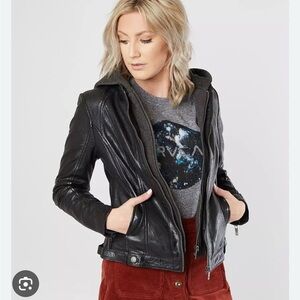 Women's Black Leather Jacket
